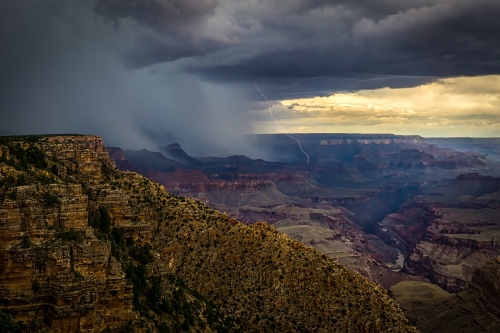Grand Canyon Lightning